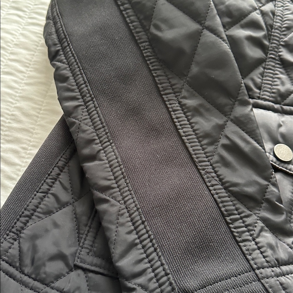 Black Quilted Women's Jacket - Picture 2 of 4